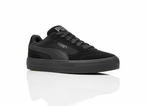 Giày thể thao sneaker chính hãng Puma Court Vulc Urban All Black - Đen