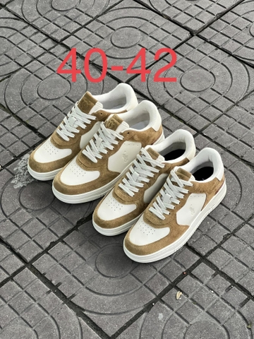 Giày sneaker hàng hiệu Polo Ralph Lauren Masters Court Suede Sneaker Beige - màu be Low Tops 2024 chính hãng size 40 42