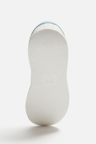Giày sneaker Zara chính hãng Blue White Platform - Dáng đế dày Trắng xanh