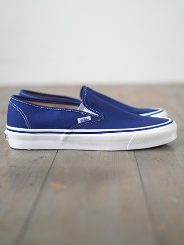 Giày Sneaker Vans chính hãng Anaheim Factory Slip-On 48 Deck DX Navy - Xanh