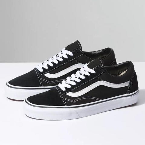 Giày Vans chính hãng Old Skool Classic Black White - Đen Trắng - Top Best Seller