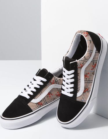 Giày Vans chính hãng Old Skool Glen Plaid Floral