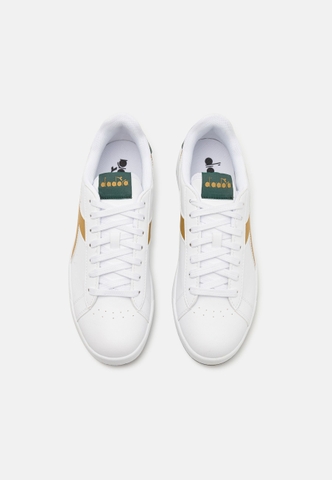 Giày thể thao sneaker hàng hiệu ý Diadora - TORNEO UNISEX white/pineneedle/antelope - trắng xanh nâu