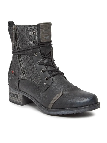 [ Hàng Auth - Full box ] Giày boots chính hãng Mustang Lace-up ankle boots size 37