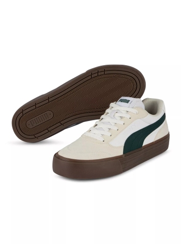Giày thể thao sneaker chính hãng Puma Easy Skate Court Vulc Urban Gumsole White Green - Trắng viền xanh