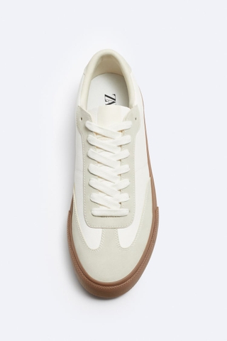 [Ảnh thật] Giày sneaker Zara chính hãng Authentic Vintage Gumsole phối màu vintage - đế gum