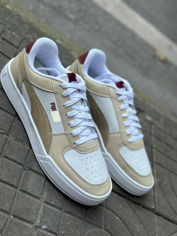 Giày sneaker PUMA Carter Colorblock Beige Red chính hãng - Be phối đỏ - size 42.5 43