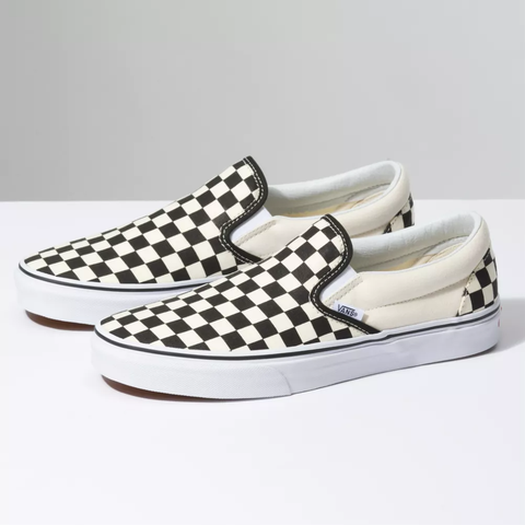 Giày Vans chính hãng Slip on Checkerboard Black White - Đen Trắng - Top Best Seller