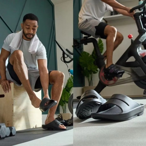 Dép phục hồi sức khoẻ chính hãng OOFOS - Dép Unisex Healthy - Đen