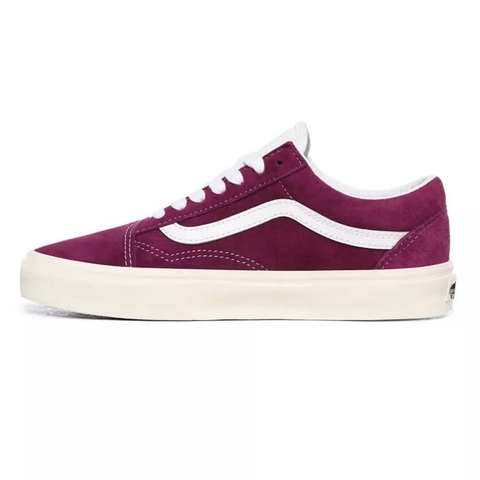 Giày Vans chính hãng Old Skool Pig Suede Grape Juice True White