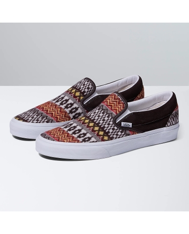 Giày Vans chính hãng Slip on Fair Isle  Brown/Multicolor