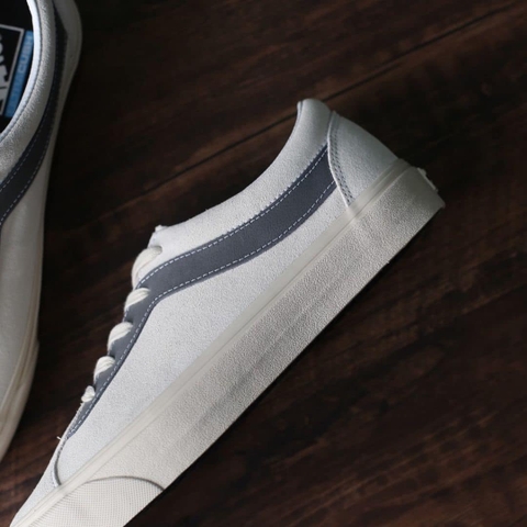Giày Sneaker Vans chính hãng Bold Ni Vintage POP White Grey - Trắng xám