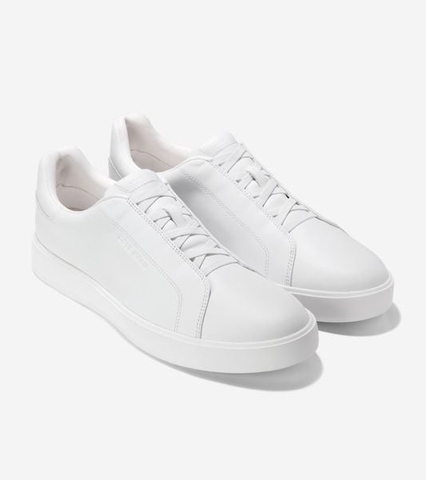 Giày hiệu Cole Haan chính hãng GrandPro Luxe Slip-On Sneakers All White - Trắng