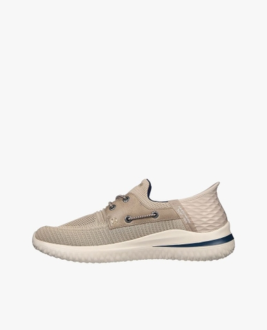 Giày SKECHERS chính hãng Slip on nam Delson 3.0 - Be