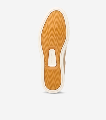 Giày hiệu Cole Haan chính hãng GrandPro Luxe Slip-On Sneakers Suede Beige  - Be Da lộn