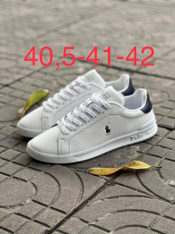 Giày sneaker hàng hiệu Polo Ralph Lauren Heritage Court II White chính hãng - nhiều phối màu Trắng