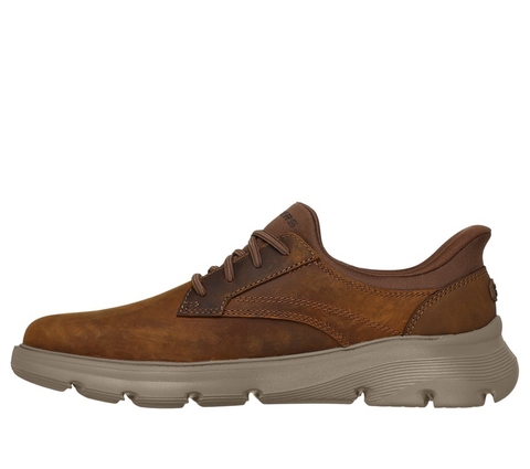 Giày Skechers chính hãng Slip-Ins Arch Fit Garza Langston Relaxed Fit Brown - Nâu