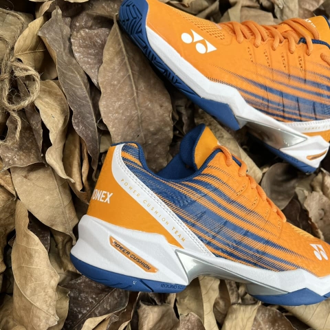 Giày Thể thao Tennis Yonex chính hãng Power Cushion Team AC Cam Xanh - Orange Shoes - size 35 37.5 38 39 39,5 41 43 45