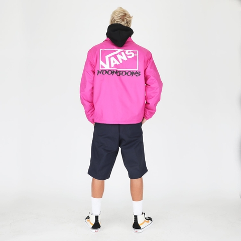 Áo khoác gió chính hãng Vans X Noon Goons Stacked Coaches Jacket - Đen - Hồng