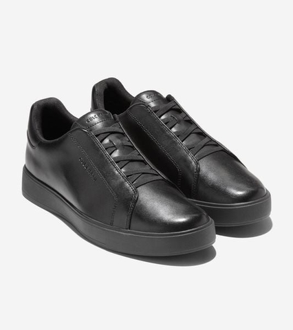 Giày hiệu Cole Haan chính hãng GrandPro Luxe Slip-On Sneakers All Black - Đen