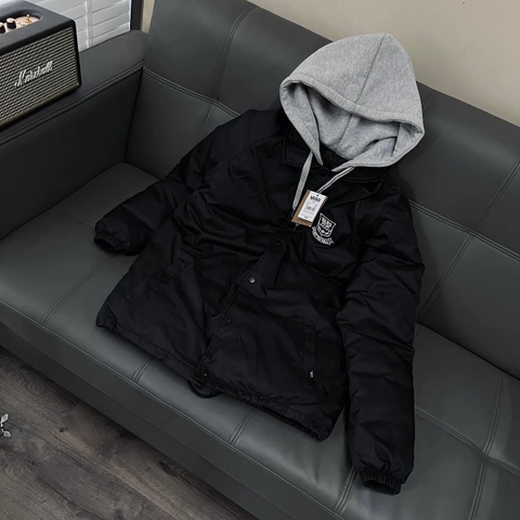 Áo choàng khoác phao ấm Vans chính hãng Đen