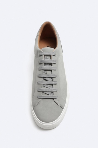 Giày sneaker Zara chính hãng Grey White Classic - Xám Trắng Dáng cổ điển