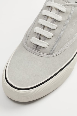 Giày sneaker Zara chính hãng Grey suede - Xám da lộn