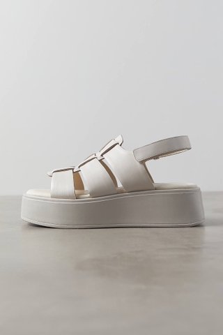 Giày chính hãng Vagabond Shoemakers Courtney Platform Fisherman Platform Sandal White - Trắng