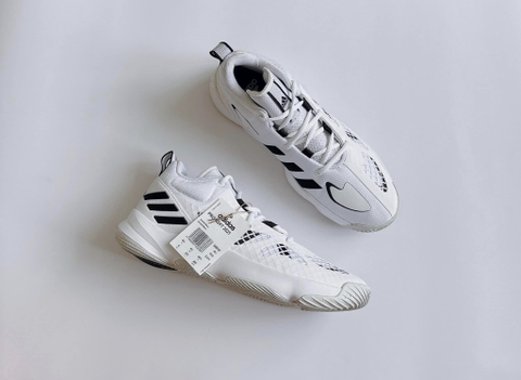 Giày Thể Thao Bóng rổ Adidas PRO N3XT 2021 White chính hãng - Trắng Đen - size 42 2/3