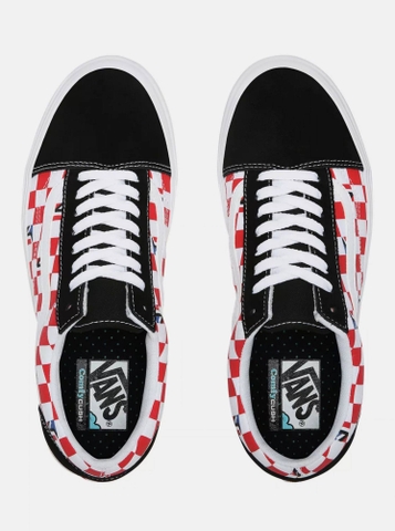 Giày Vans chính hãng Comfycush Old Skool Dimension Checkerboard Black Red Blue