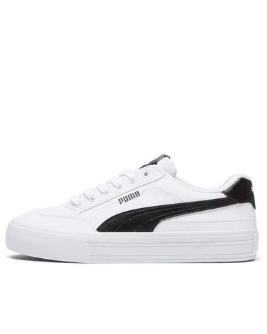 Giày thể thao sneaker Puma chính hãng Court Classic Vulcanised Unisex Leather White - Da Trắng