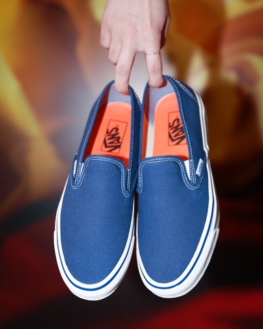 Giày Sneaker Vans chính hãng Anaheim Factory Slip-On 48 Deck DX Navy - Xanh
