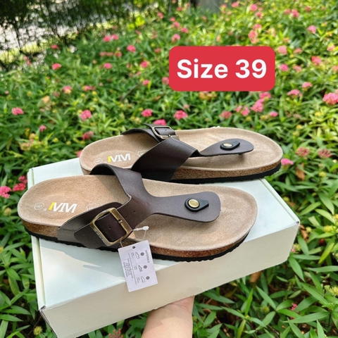 Dép đế trấu chính hãng Châu Âu size 39