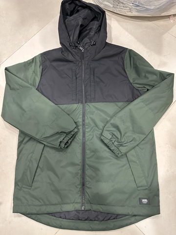 Áo khoác gió choàng VANS chính hãng M TORREY JACKET - Đen - Xanh rêu