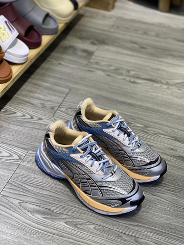 Giày sneaker chính hãng Puma Velophasis Cool Light Gray-Peach Fizz- Xám bạc xanh be - Size 40.5
