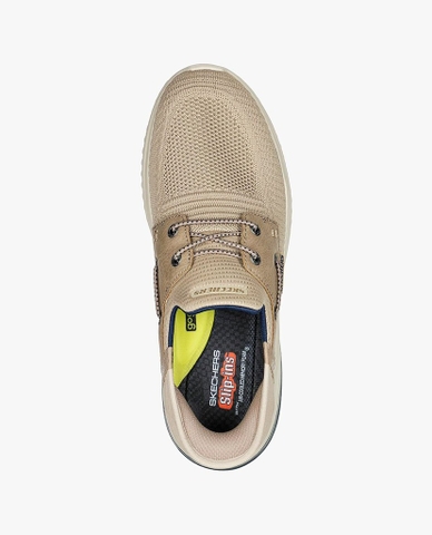 Giày SKECHERS chính hãng Slip on nam Delson 3.0 - Be