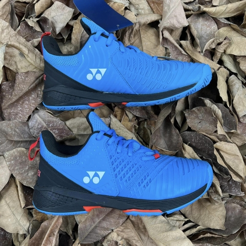 Giày Tennis Yonex chính hãng Power Cushion Sonicage 3 Wide GC Xanh Đỏ - Tennis shoes Blue Red - size 40.5 41