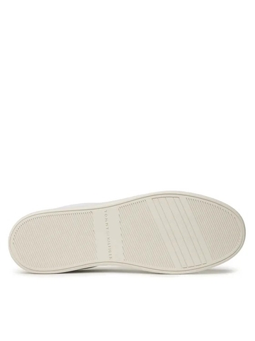 [ Hàng Auth ] Giày hàng hiệu Tommy Hilfiger Elevated Essential Leather Monogram Court Yellow White - Trắng vàng