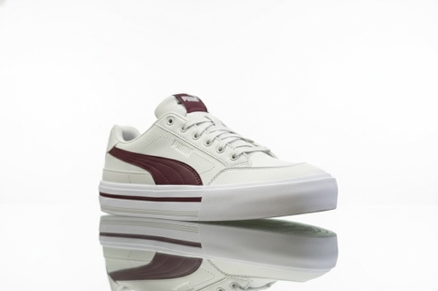 Giày thể thao sneaker chính hãng Puma Court Classic Vulcanised Formstrip Unisex White Red -  Trắng đỏ