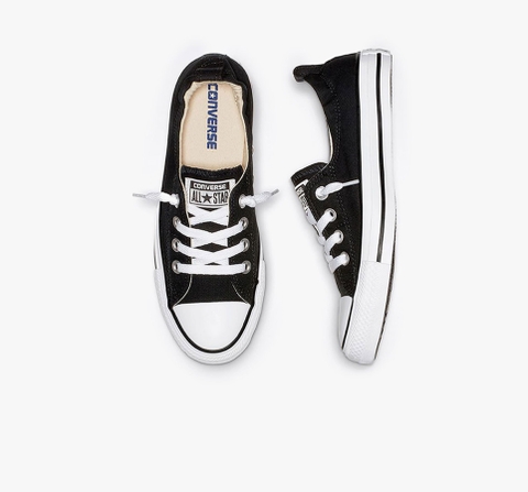 Giày Converse chính hãng Chuck Taylor All Star Shoreline Slip on Black White - Đen Trắng