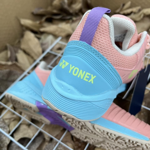 Giày Tennis Yonex chính hãng Power Cushion Sonicage 3 Clay Hồng xanh - Pink Blue - size 37 39.5