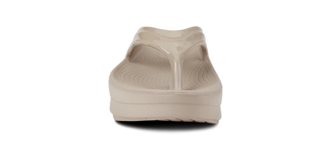 Dép phục hồi sức khoẻ chính hãng OOFOS Healthy Platform Beige Sandal - Be đế cao