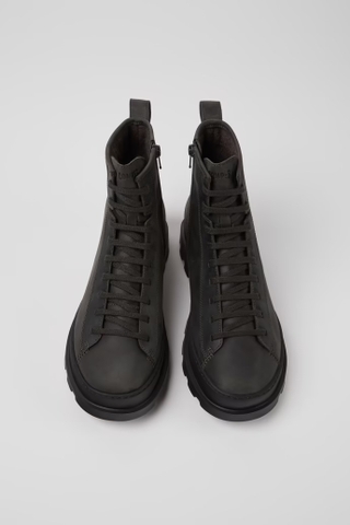 Giày Boots Camper chính hãng Brutus Dark gray nubuck - Đen xám size 38