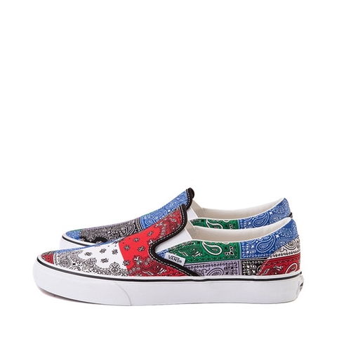 Giày Vans chính hãng Slip on Bandana Patchwork Paisley