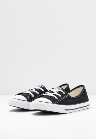 Giày Converse chính hãng Black CHUCK TAYLOR ALL STAR BALLET LACE - Slip on - Đen trắng
