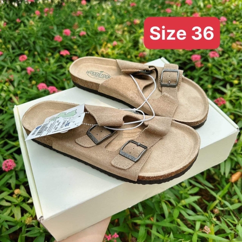 Dép đế trấu chính hãng Châu Âu size 35 36