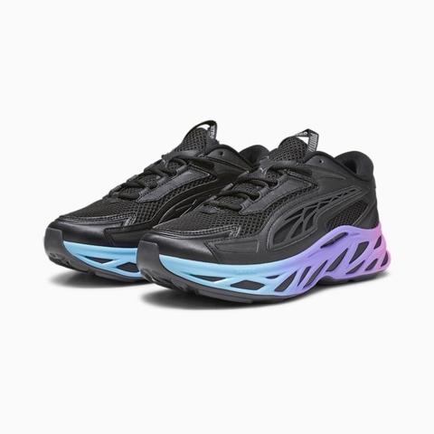 Giày Puma chính hãng EXOTEK Nitro Racing Black Purple - Đen xanh tím size 42