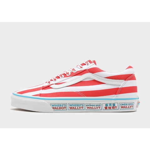 Giày Vans Chính Hãng Old Skool x Where's Waldo  sneakers in red/white