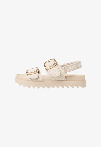 Giày Sandal Stradivarius chính hãng WIDE FIT WOMEN'S FLAT - Sandals - white