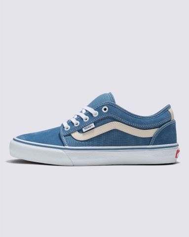 Giày Sneaker Vans chính hãng Chukka Low SIDESTRIPE CREAM / LIGHT NAVY - Xanh